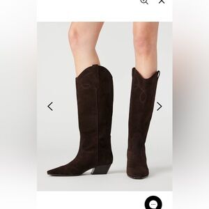 Steve Madden Dollie Women's Brown Suede cowboy Boots